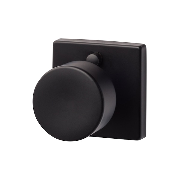 Sure-Loc Hardware Bergen Square Privacy Knobset, Flat Black